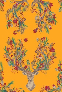 Powder - 70s Enchanted Stag Scarf in Yellow 2