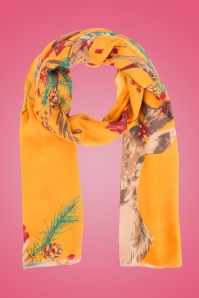 Powder - 70s Enchanted Stag Scarf in Yellow 3