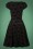 Collectif Clothing - 50s Mimi Velvet Cat Doll Dress in Black 6