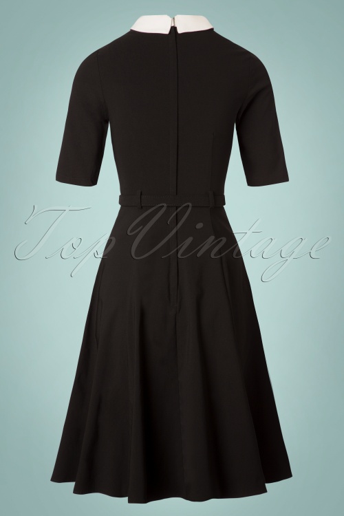 Collectif Clothing - 50s Winona Swing Dress in Black 5