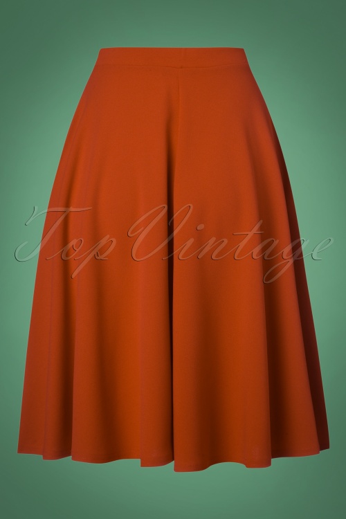 Vintage Chic for Topvintage - 50s Sheila Swing Skirt in Cinnamon 3