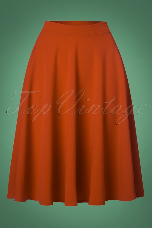 Vintage Chic for Topvintage - 50s Sheila Swing Skirt in Cinnamon 2