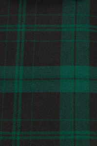 Collectif Clothing - Mimi Slyther Check Top in zwart en groen 3