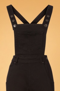 Bunny - 40s Elly May Dungarees in Black 4