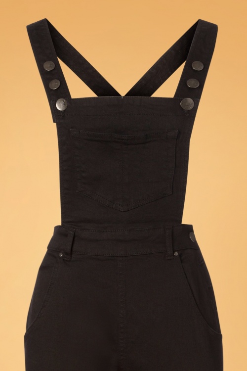 Bunny - Elly May Dungarees Années 40 en Noir 4