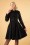 Bunny - 50s Olivia Bow Coat in Black