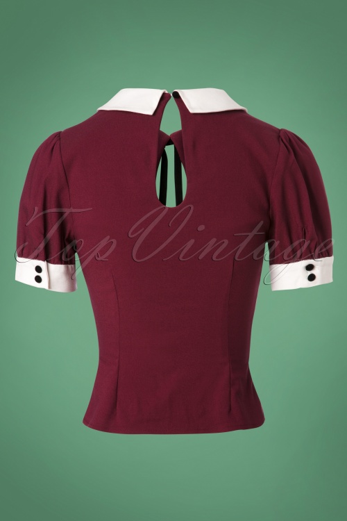 Collectif Clothing - Khloe Top in Wein 3