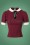 Collectif Clothing - 40s Khloe Top in Wine 2