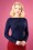 Banned Violetta Knitted Top in Night Blue 26260 20180718 1W