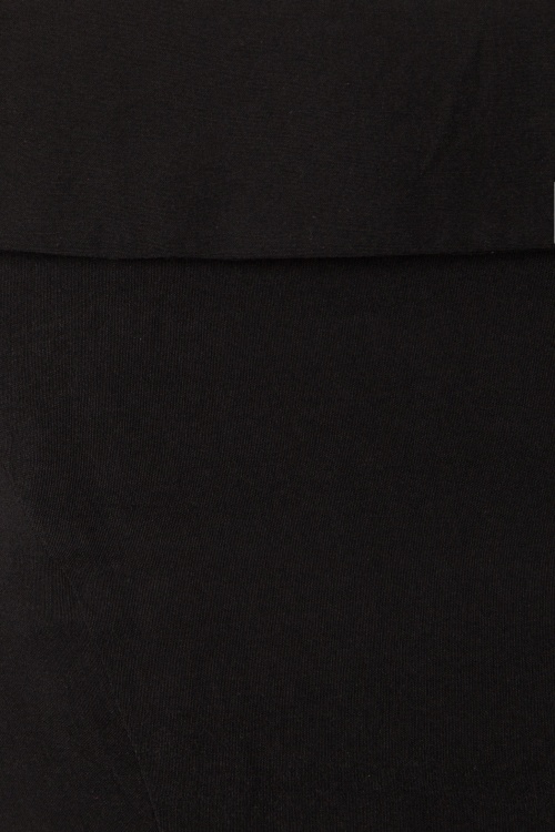 Collectif Clothing - Orla Fishtail Pencil Dress Années 50 en Noir 4