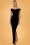 Vintage Chic for Topvintage - Beverly fluwelen maxi-jurk in zwart 2