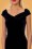 Vintage Chic for Topvintage - Beverly fluwelen maxi-jurk in zwart 4