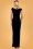 Vintage Chic for Topvintage - 50s Beverly Velvet Maxi Dress in Black 5