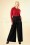 Miss Candyfloss - 40s Anouk Wide Leg Trousers in Black 2