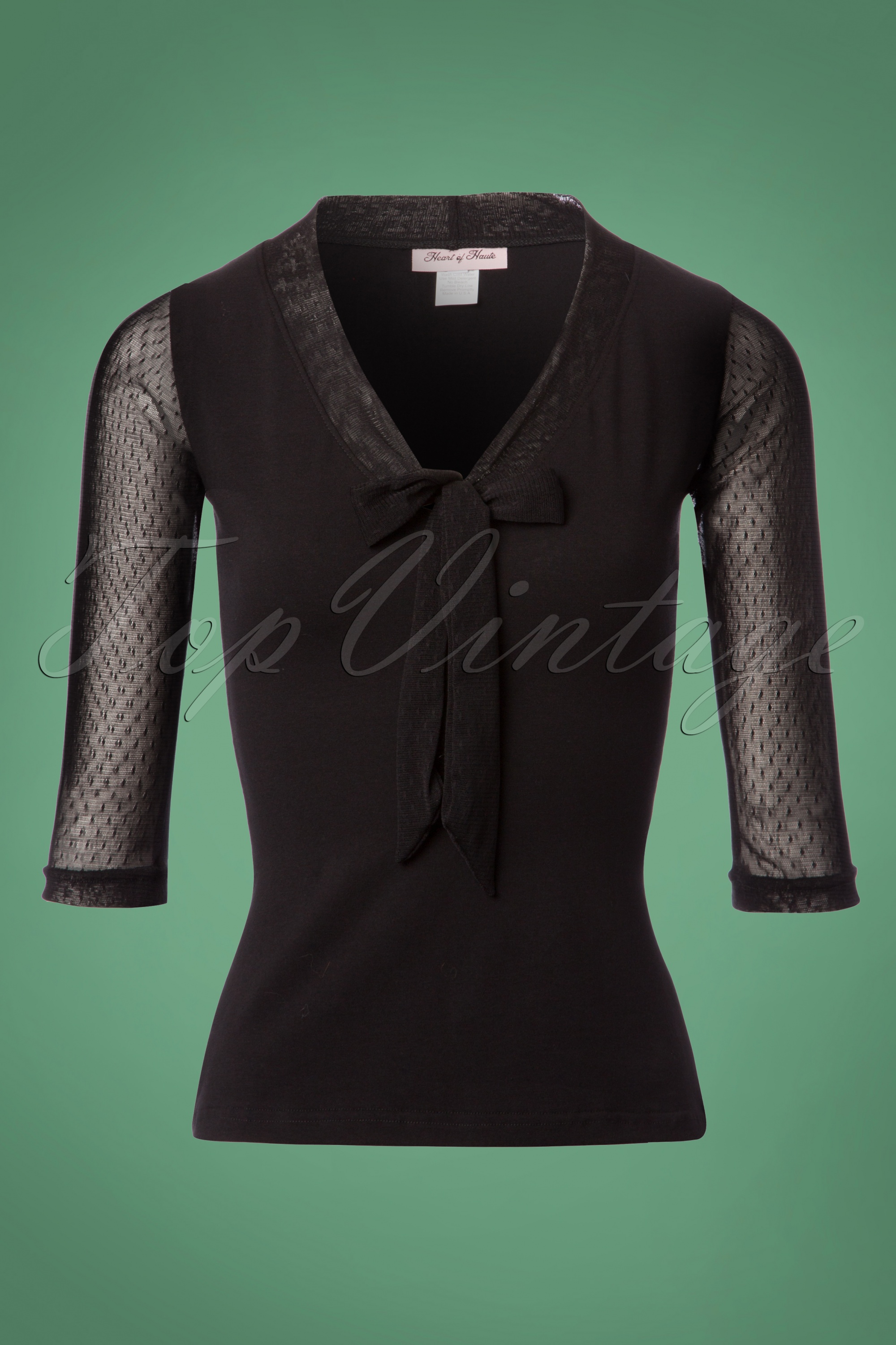 Heart of Haute - Inspire-top in zwart 2