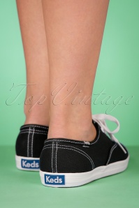 Keds - 50s Champion Core Text Sneakers in Black 9