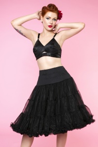 Dolly and Dotty - 50s Soft Fluffy Petticoat in Black 2