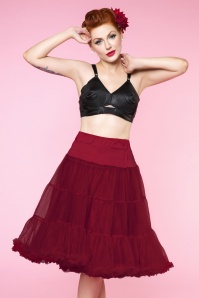Dolly and Dotty - 50s Soft Fluffy Petticoat in Burgundy