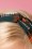 Vixen -  Twist Plaid Headband Années 70 en Vert et Rouille 2