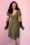 Vixen by Micheline Pitt Babydoll Green Dress 102 40 27036 2