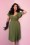 Vixen by Micheline Pitt Babydoll Green Dress 102 40 27036 1