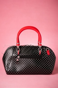 Banned Retro - 50s Lady Layla Handbag in Black and Red 5