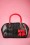 50s Lady Layla Handbag in Black and Red