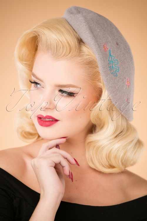 Louche Cici Grey Beret 202 19 25881 10042018 008W