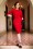 Vintage Diva Sarah Bow Pencil Dress in Red 26368 20180613 0008W