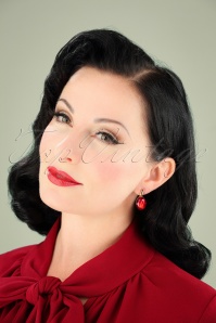 Day&Eve by Go Dutch Label - 50s Ruby Earrings in Gold 2