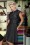 50s Bridget Polkadot Bombshell Dress in Black