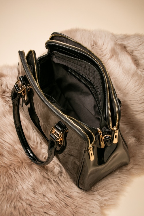 La Parisienne - 60s Carly Handbag in Black 3