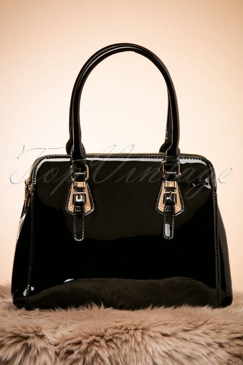 La Parisienne - Carly Handbag Années 60 en Noir