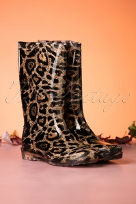 Missy - Wild Leopard Rain Boots Années 60 3