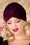 20s Warlock Velvet Turban Hat in Burgundy