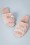 Amici - 50s Josie Plush Slippers in Dusty Pink