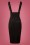 Collectif Clothing - 50s Karen Suspender Pencil Skirt in Black 4