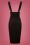 Collectif Clothing - Karen Suspender Pencil Skirt Années 50 en Noir 2