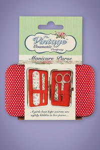 The Vintage Cosmetic Company - Rosie Spot Manicure Purse 2