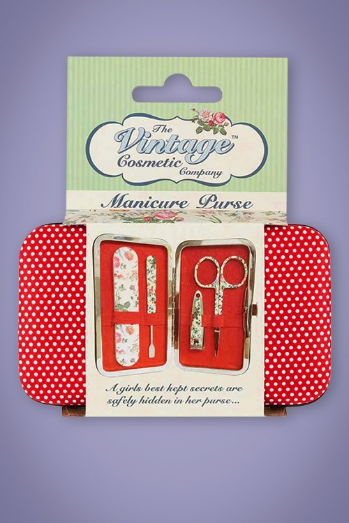 The Vintage Cosmetic Company - Rosie Spot Manicure Purse 2