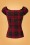 Collectif Clothing BlackRed 50s Dolores Top 110 27 24856 20180626 007W