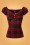 Collectif Clothing BlackRed 50s Dolores Top 110 27 24856 20180626 002W