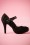 Bettie Page Shoes - Tami Suedine Mary Jane Pumps Années 50 en Noir 2