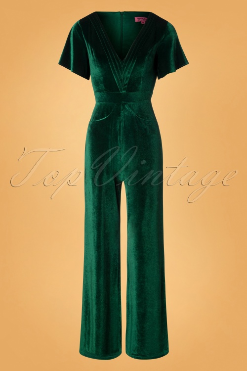 Rebel Love Clothing Green Velvet Jumpsuit 133 40 27529 20181031 006W