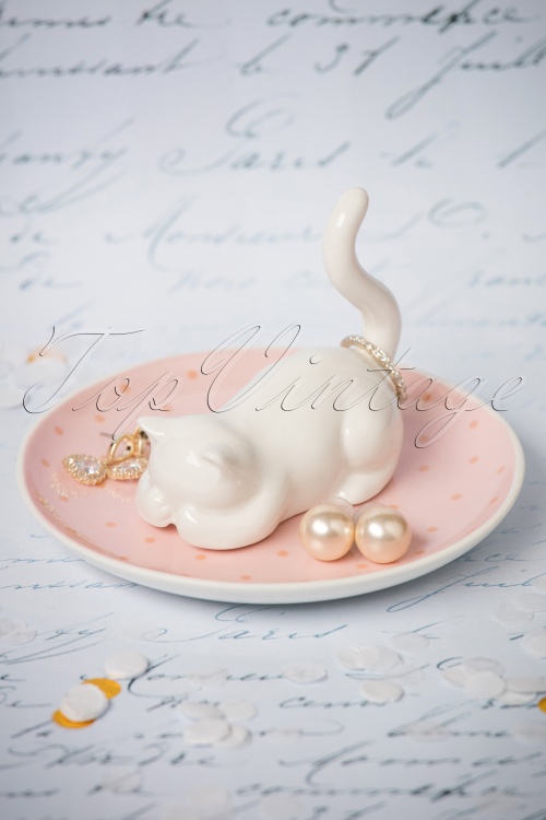 Sass & Belle - Cutie Cat Trinket Dish Années 50