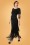GatsbyLady - Glam Fringe Flapper Maxi Dress Années 20 en Noir 2
