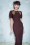 Stop Staring! - 40s Penny Pencil Dress in Chocolate