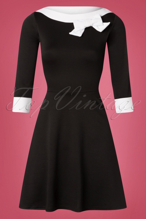 Steady Clothing Black White Be Bop Bow Dress 102 10 26976 20181108 002W