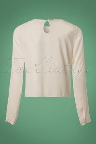 Collectif Clothing - 40s Giada Shirt in Ivory 3