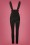 Collectif Clothing - Karen Suspender Trousers Années 50 en Noir 4